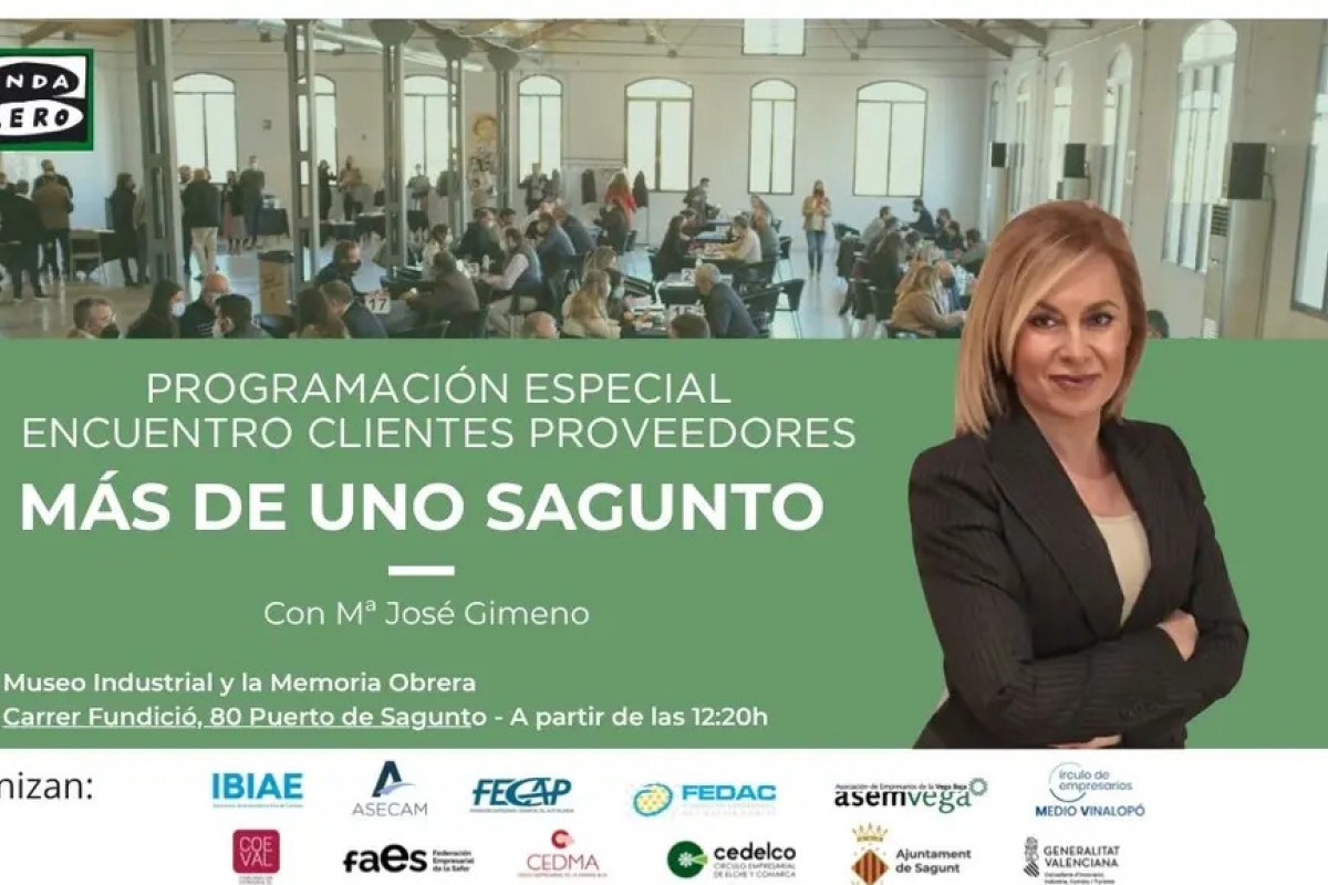 Onda Cero Sagunto retransmitirá el 'Encuentro Clientes-Proveedores de la Comunitat Valenciana' en directo desde el museo industrial